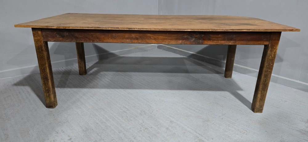 Large Chestnut Kitchen Farmhouse Dining Table View II