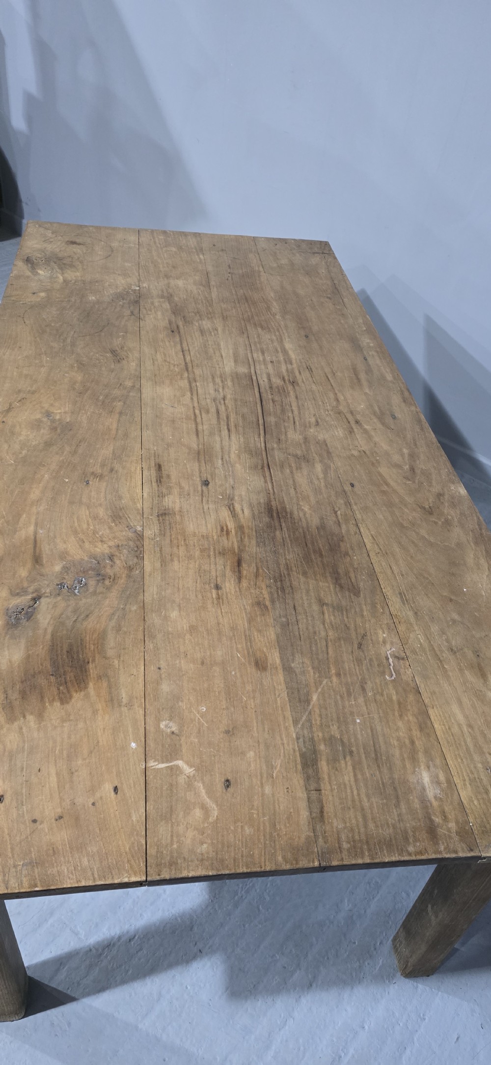Large Chestnut Kitchen Farmhouse Dining Table View III