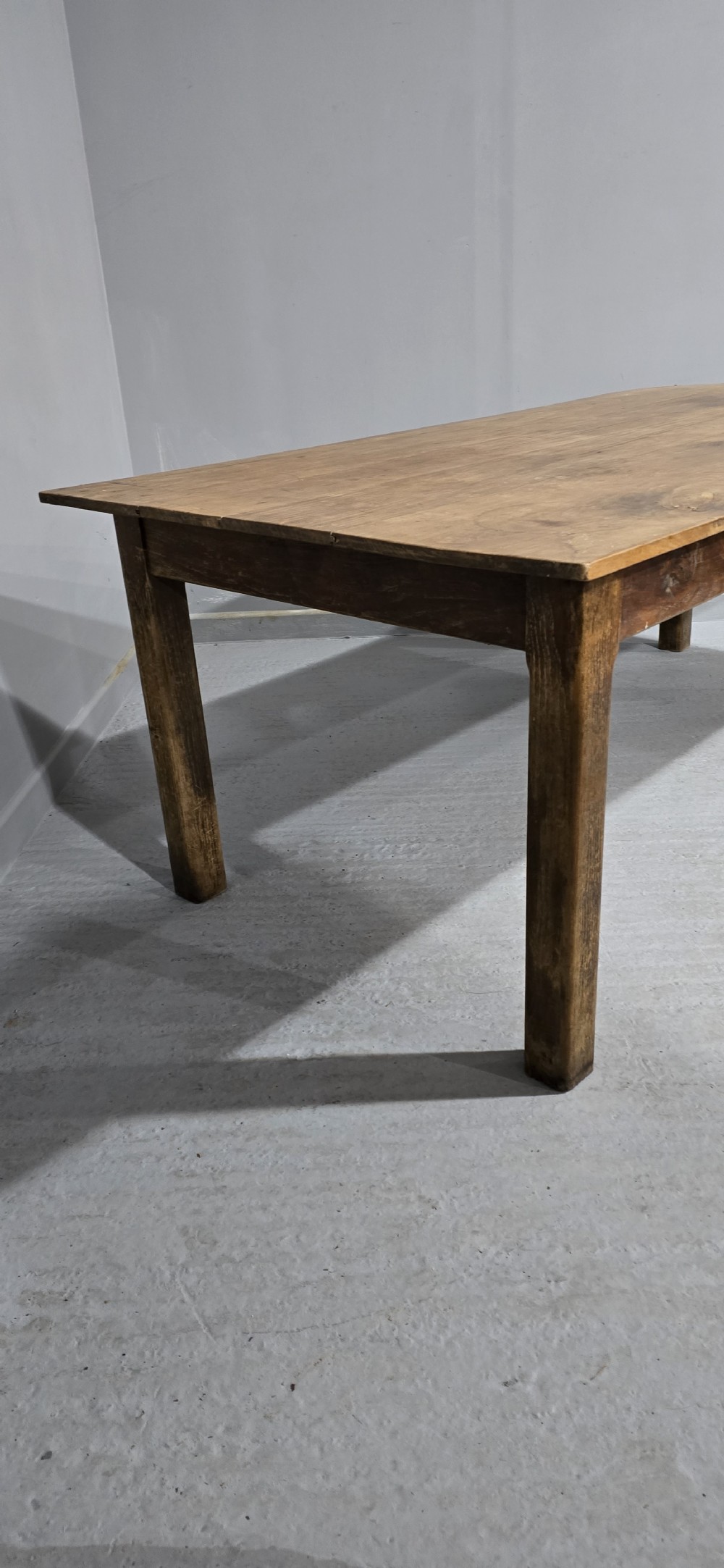 Large Chestnut Kitchen Farmhouse Dining Table View V