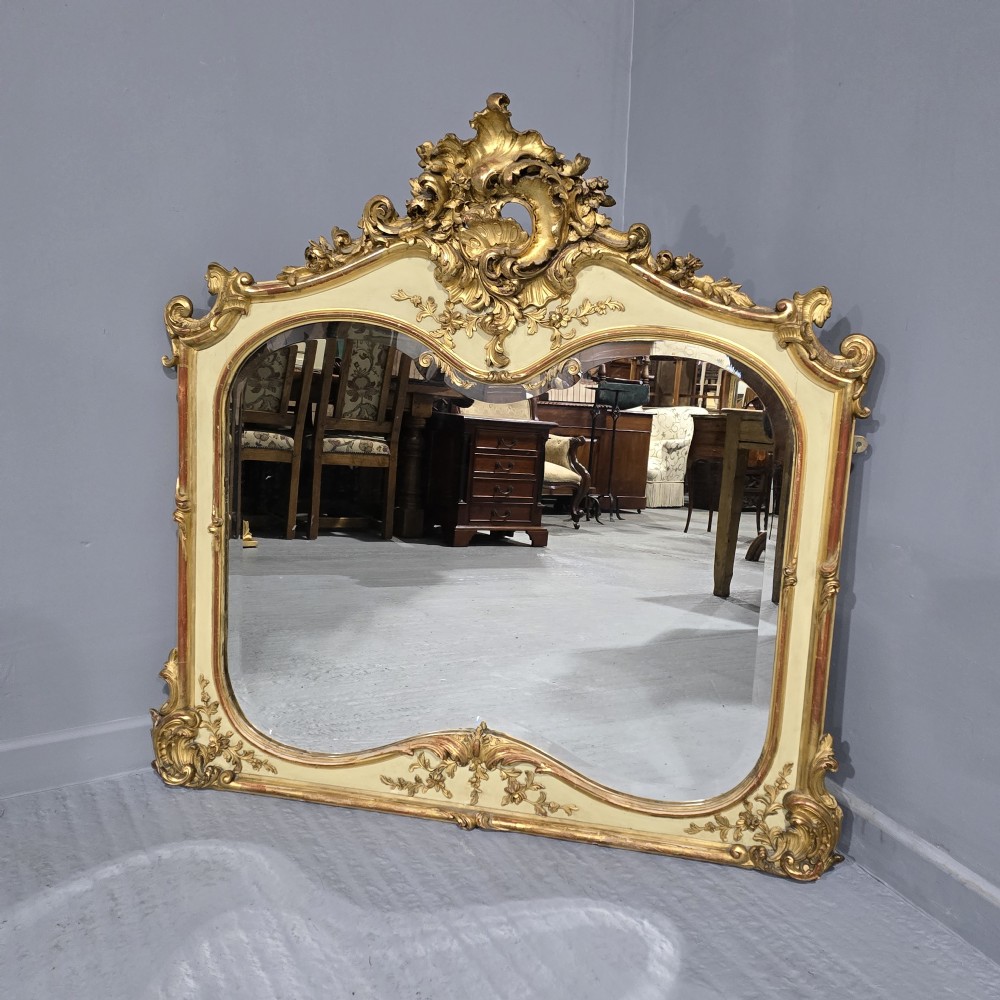 Fabulous Victorian Gilt Overmantle Mirror