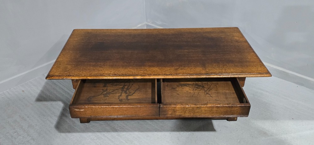 Large Solid Oak Coffee Table View II