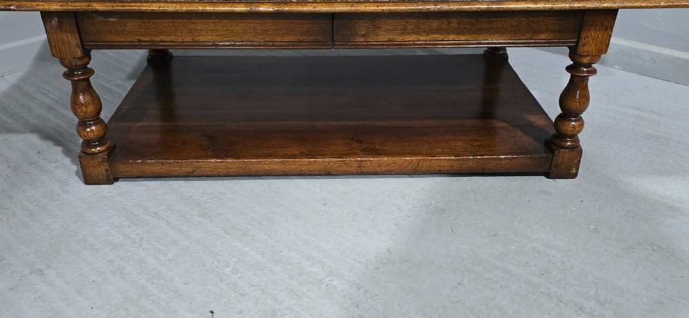 Large Solid Oak Coffee Table View III