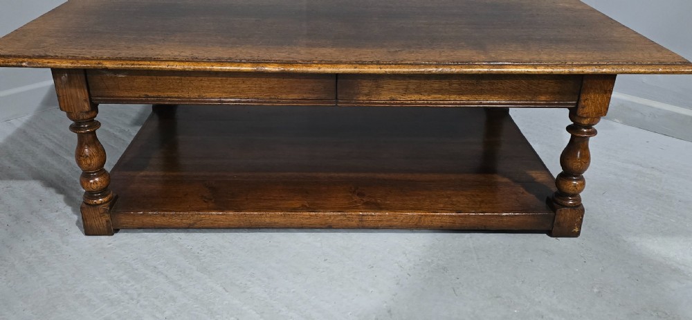Large Solid Oak Coffee Table View IV