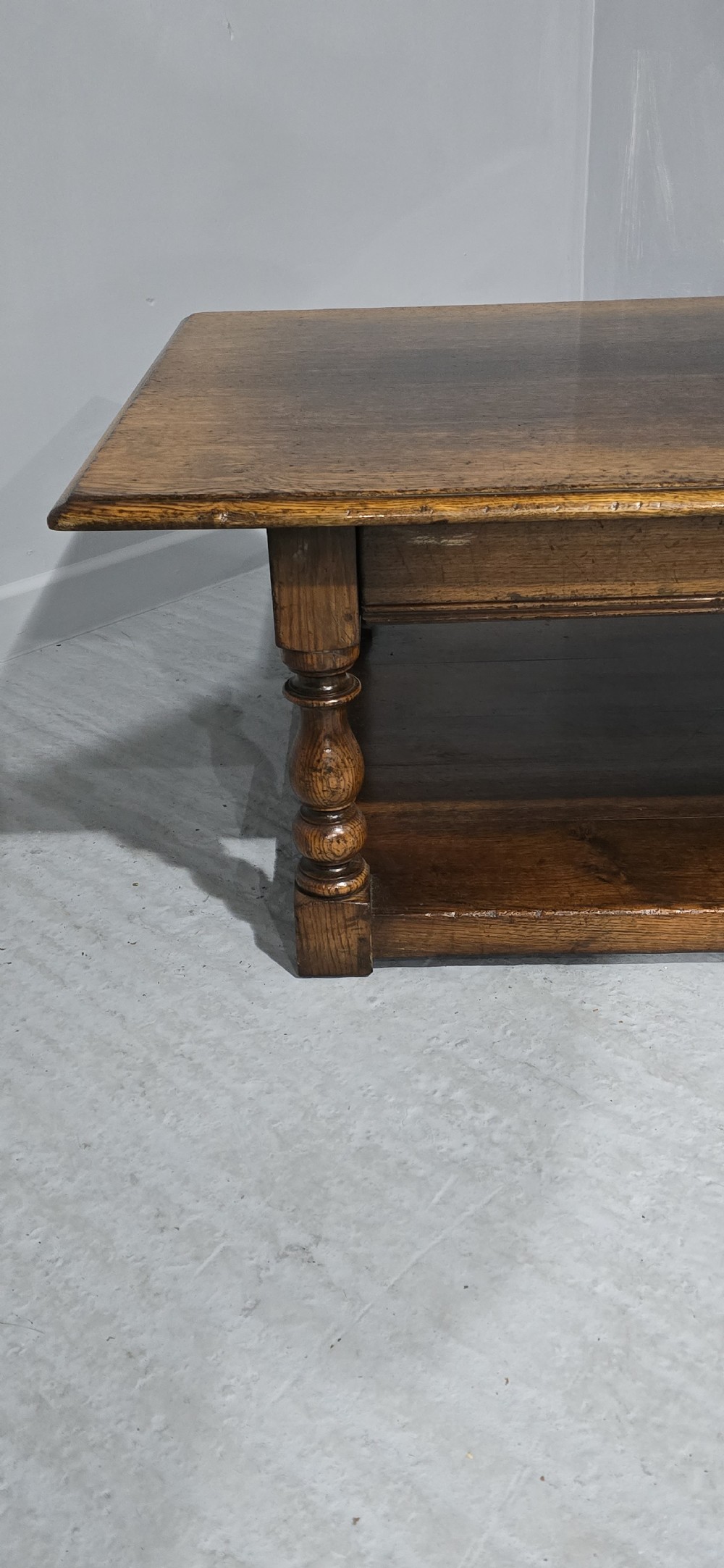 Large Solid Oak Coffee Table View VI