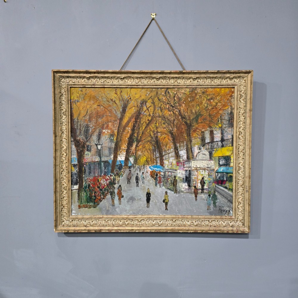 Wonderful Oil on Canvas 'Ferna'