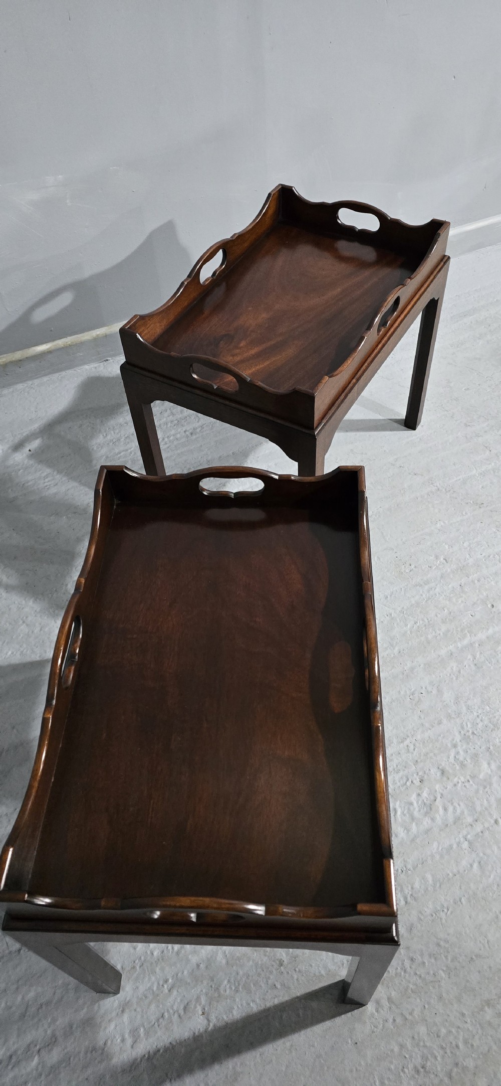 Pair Mahogany Tray Tables View IV