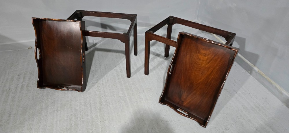 Pair Mahogany Tray Tables View VI