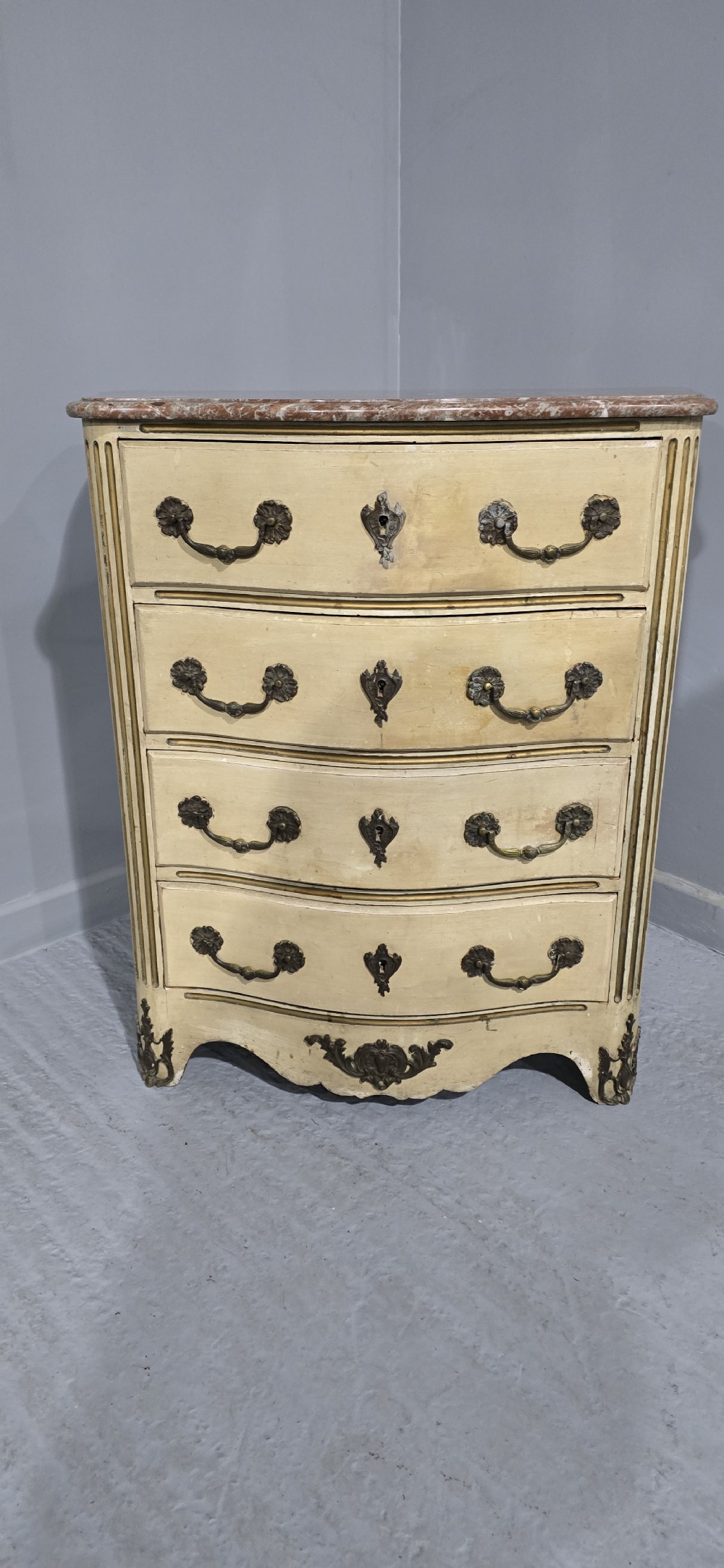 French Painted Chest of Drawers View V