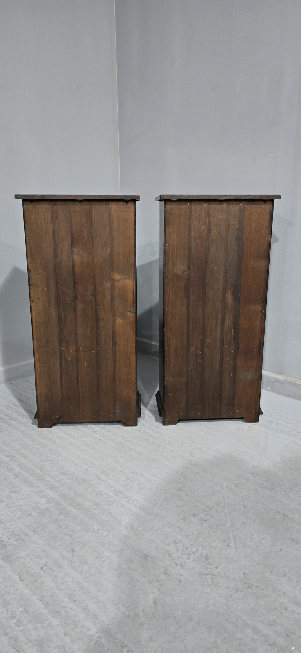 Super Pair Oak Open Bookcases View VII