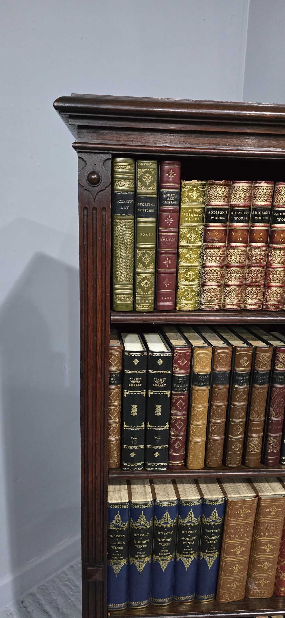 Top Quality Oak Open Adjustable Library Bookcase View III