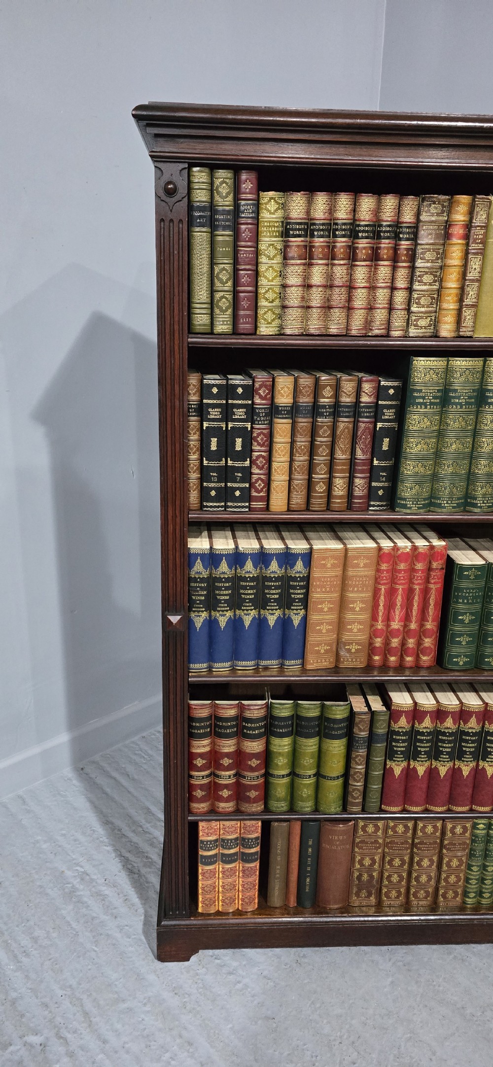 Top Quality Oak Open Adjustable Library Bookcase View V