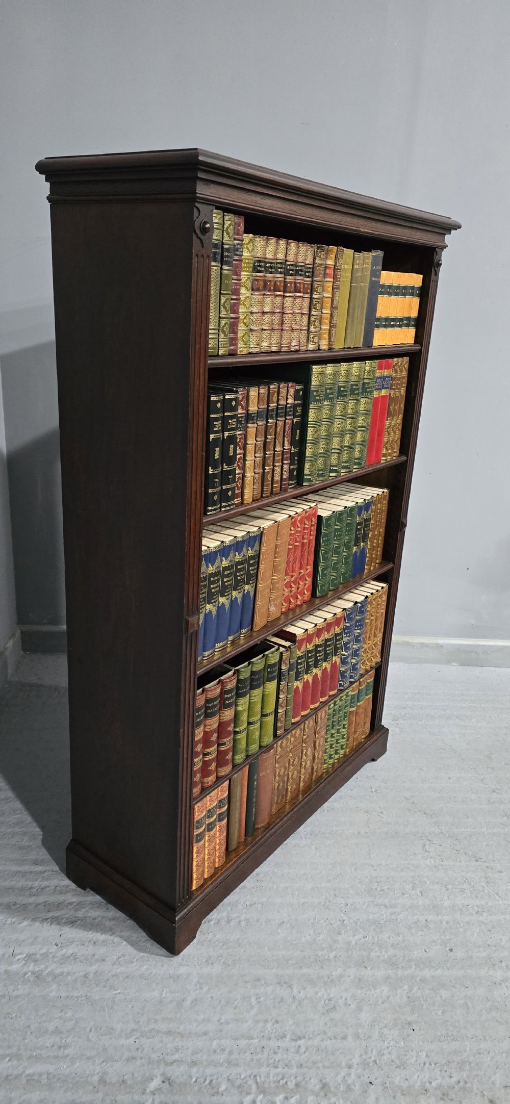 Top Quality Oak Open Adjustable Library Bookcase View VIII