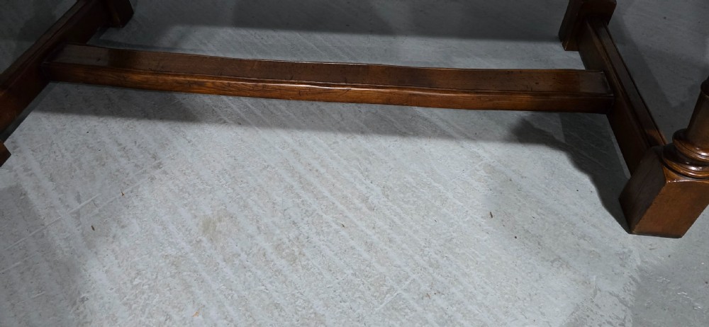 Huge Oak Plank Farmhouse Refrectory Dining Table View VI