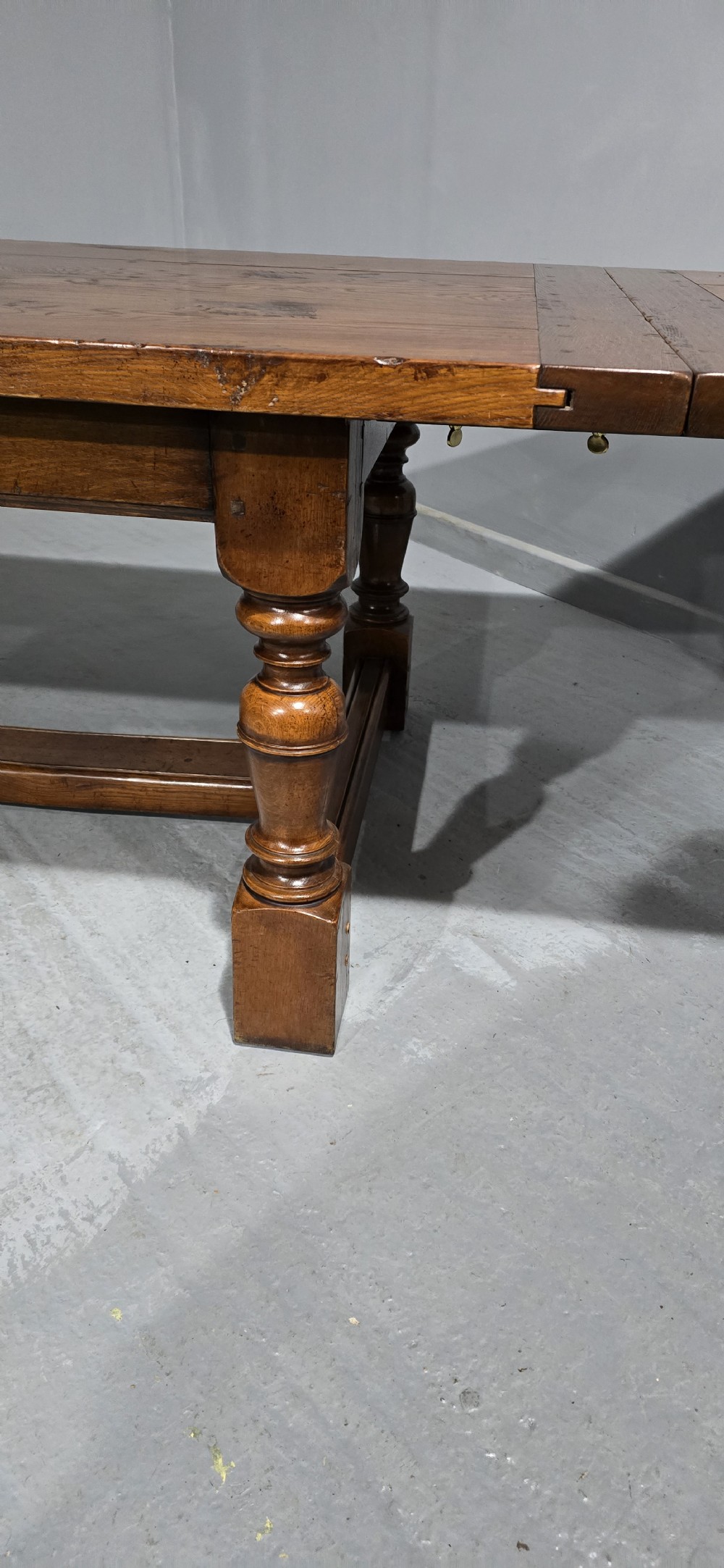 Huge Oak Plank Farmhouse Refrectory Dining Table View VII