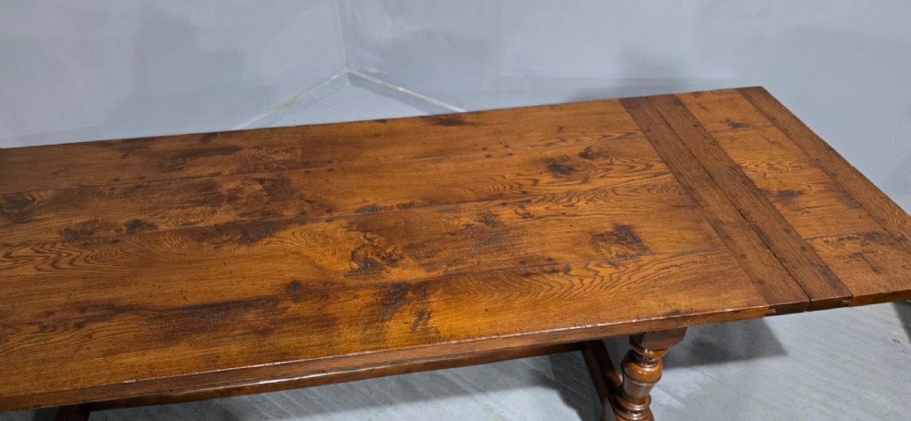Huge Oak Plank Farmhouse Refrectory Dining Table View XIV