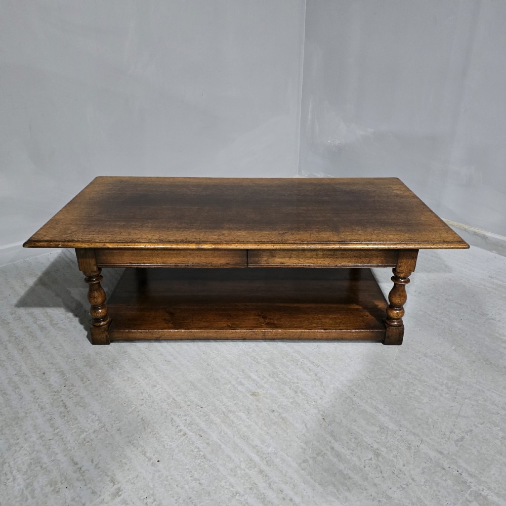 Large Solid Oak Coffee Table