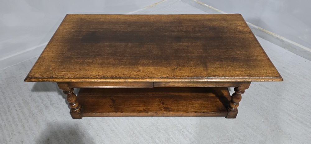 Large Solid Oak Coffee Table View II