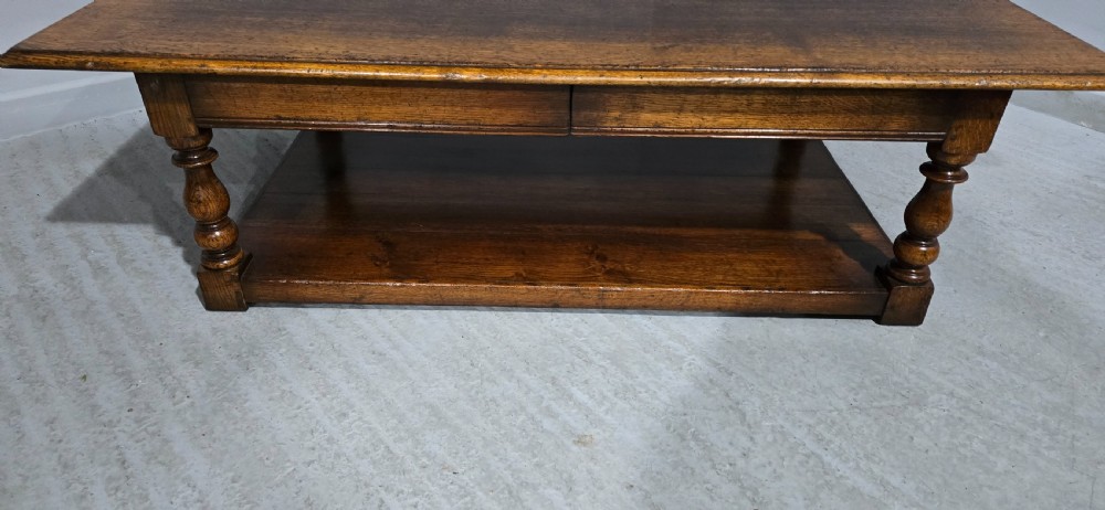Large Solid Oak Coffee Table View III