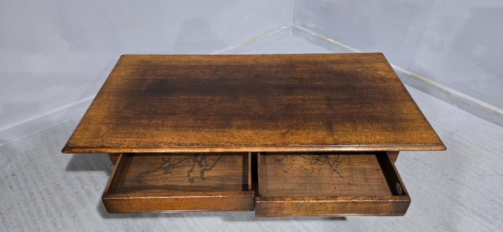 Large Solid Oak Coffee Table View IV