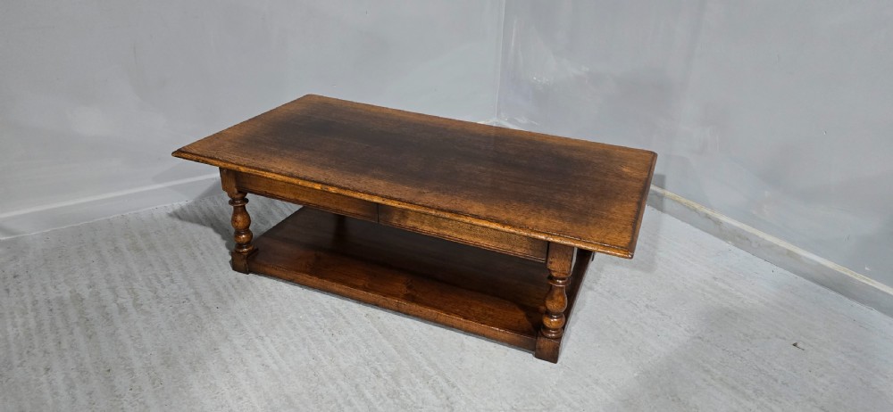 Large Solid Oak Coffee Table View V