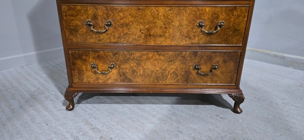 Excellent Quality Burr Walnut Chest of Drawers View III
