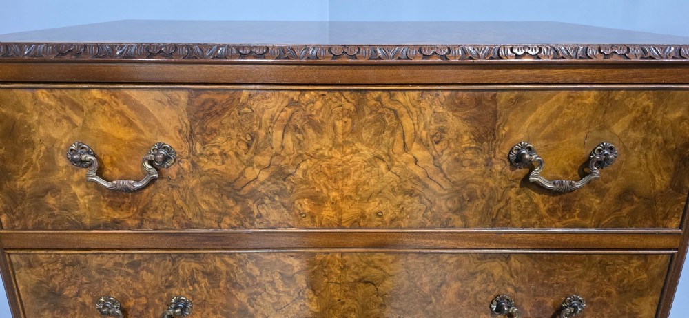 Excellent Quality Burr Walnut Chest of Drawers View VII
