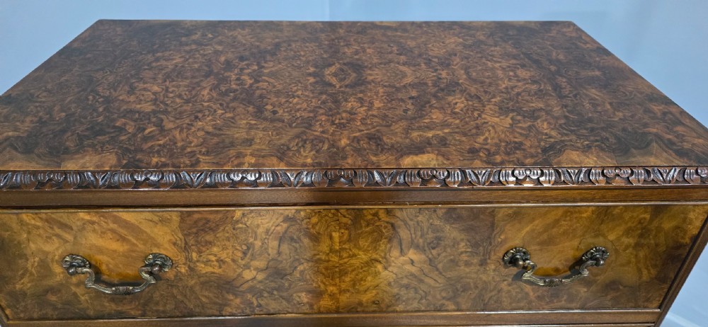 Excellent Quality Burr Walnut Chest of Drawers View VIII