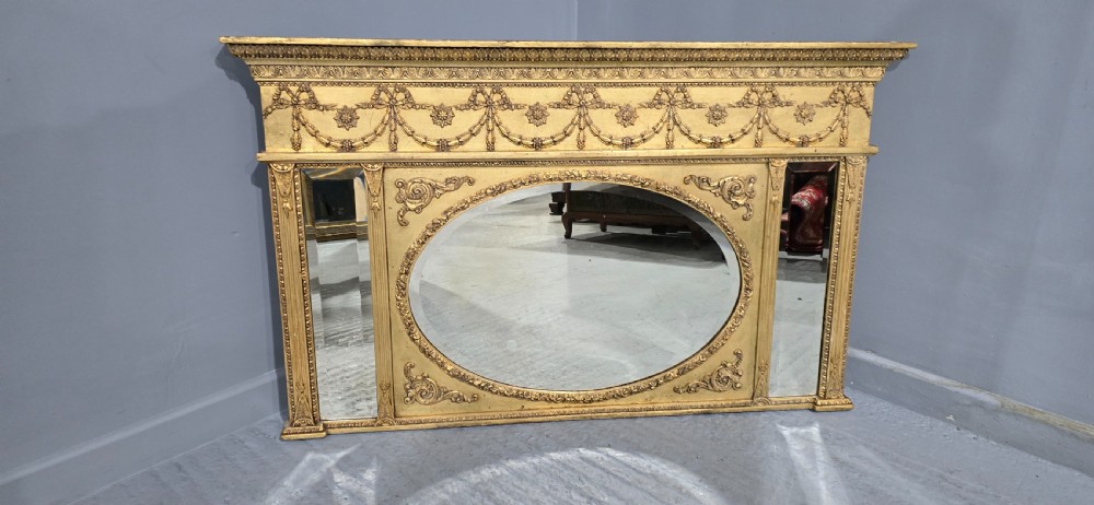 Super Regency Overmantle Mirror View II
