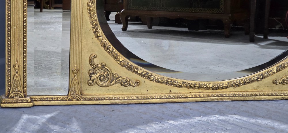 Super Regency Overmantle Mirror View VIII