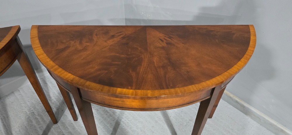 Super Pair Mahogany Console Tables View III