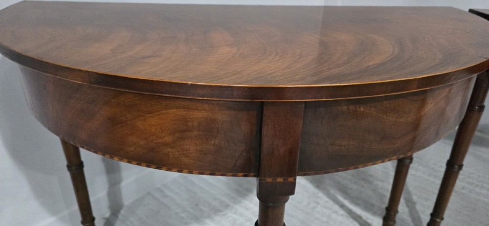 Superb Pair Regency Console Tables View IV