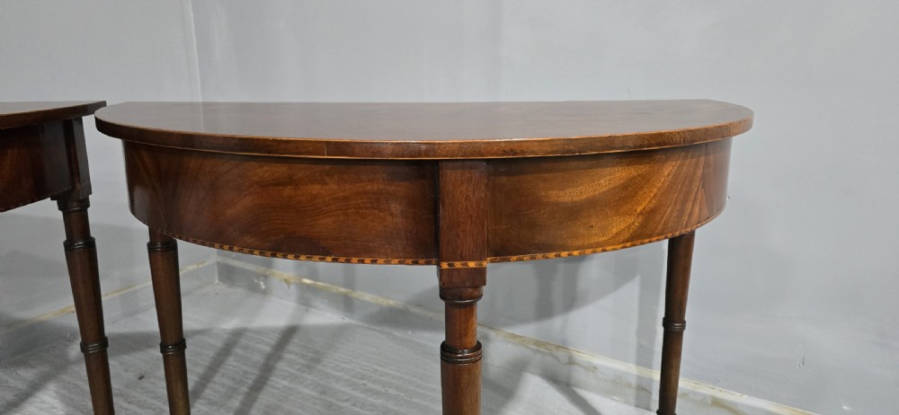 Superb Pair Regency Console Tables View V