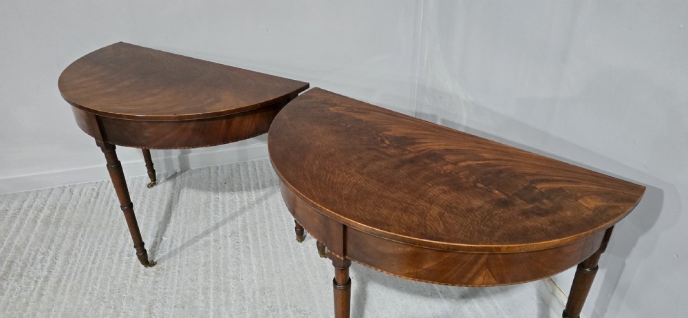 Superb Pair Regency Console Tables View VIII