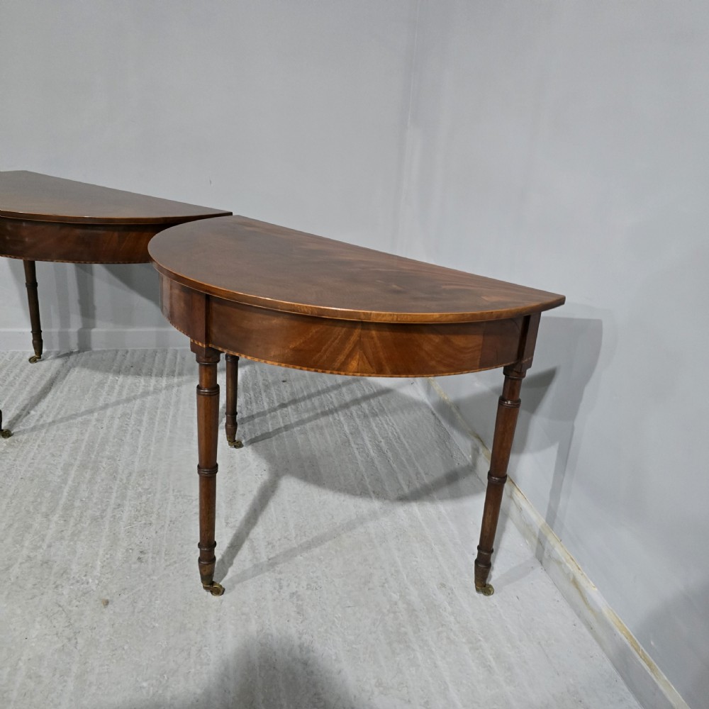 Superb Pair Regency Console Tables View IX