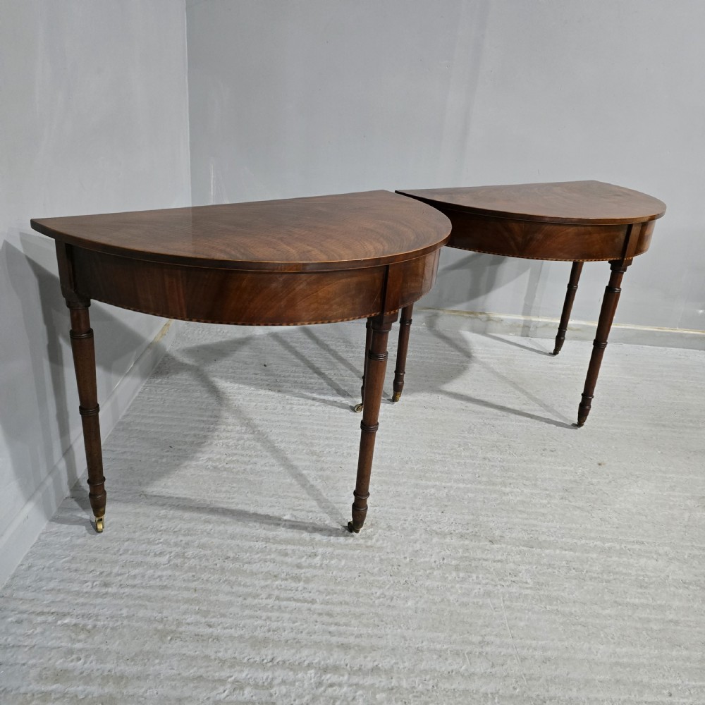 Superb Pair Regency Console Tables View X