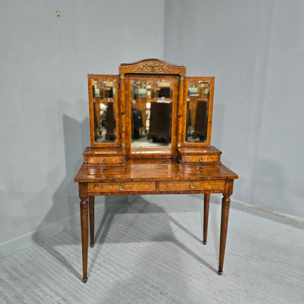 Lovely French Burr Walnut Dressing Table