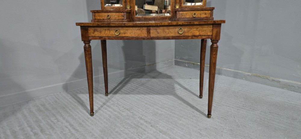 Lovely French Burr Walnut Dressing Table View V