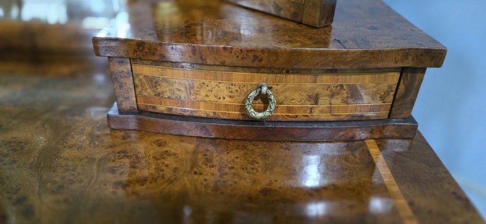 Lovely French Burr Walnut Dressing Table View XIII