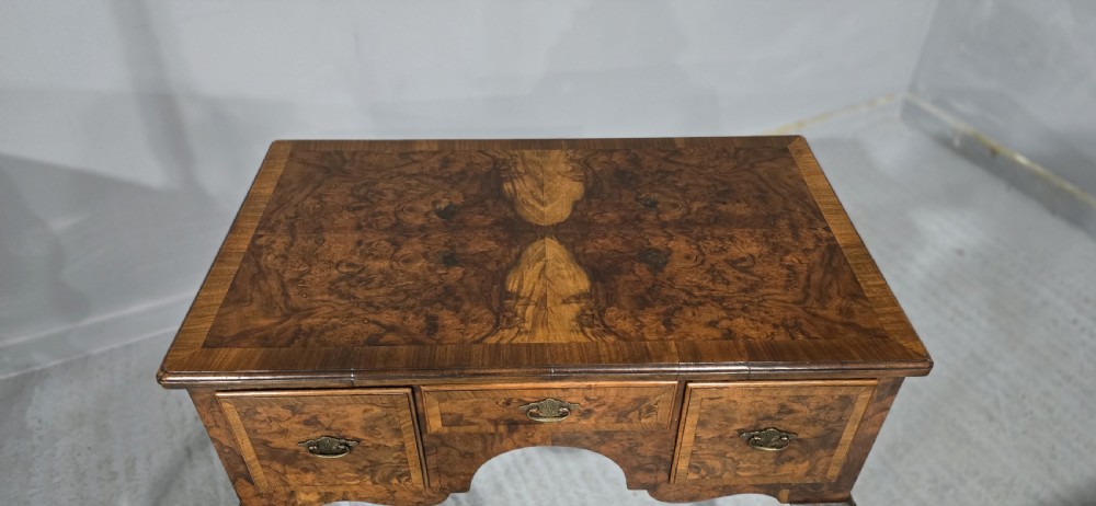 Burr Walnut Low Boy Dressing Table View III