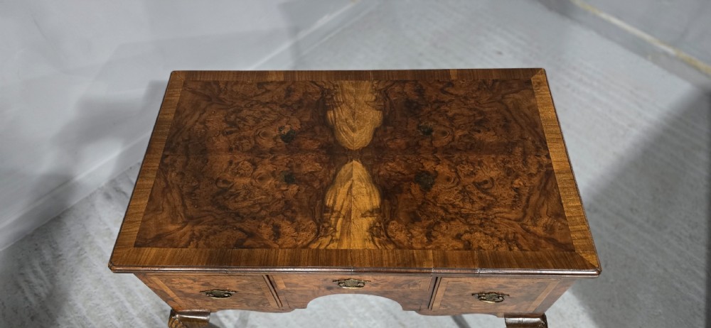 Burr Walnut Low Boy Dressing Table View XI
