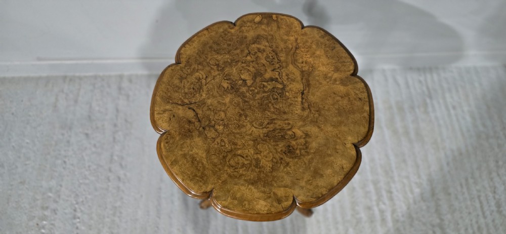 Top Quality Burr Walnut Pedestal Table View II