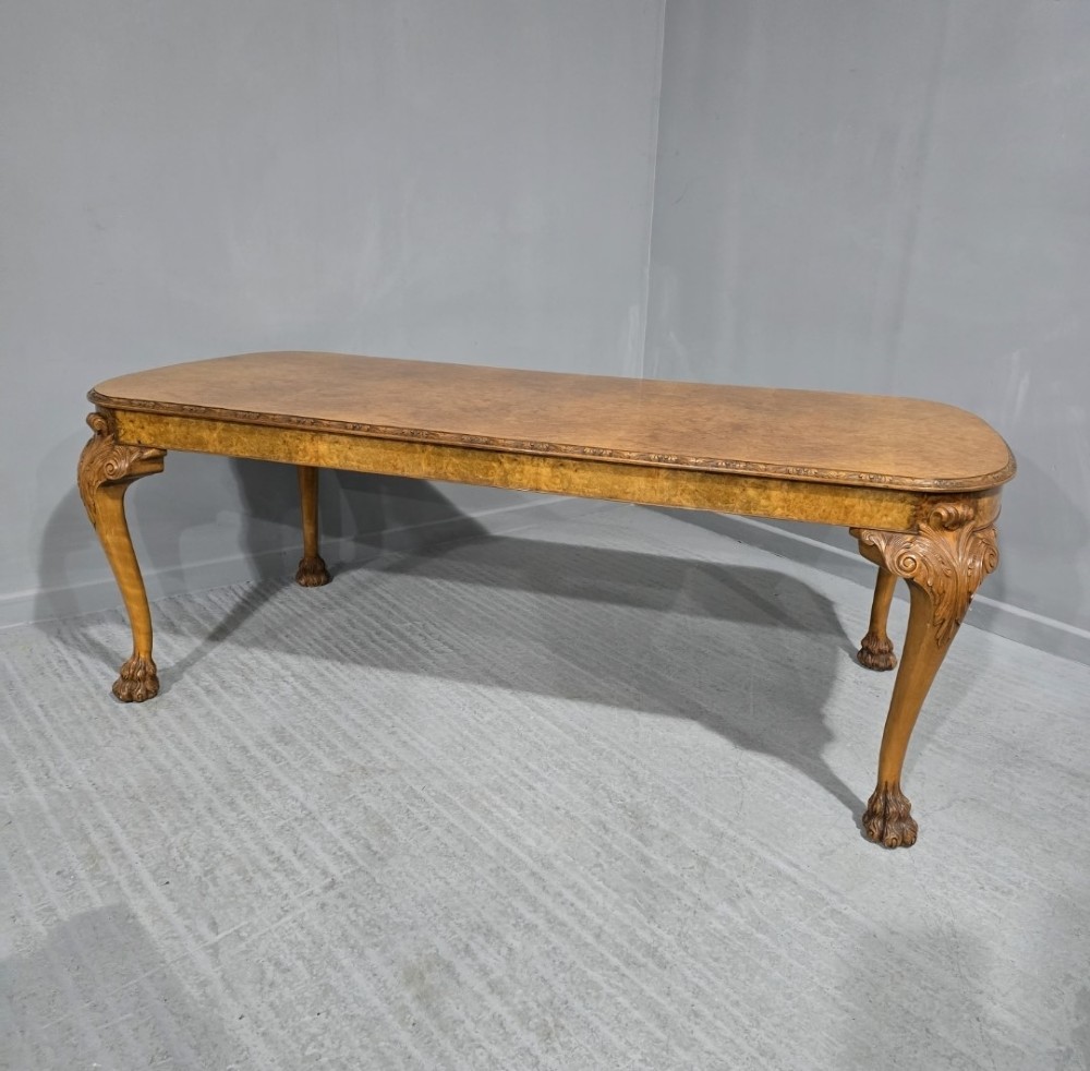 Outstanding Burr Walnut Dining Table