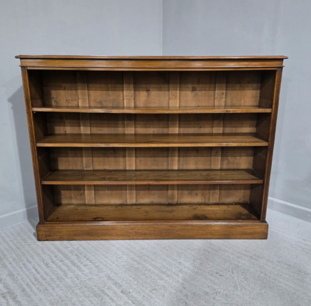Large Victorian Open Adjustable Library Bookcase