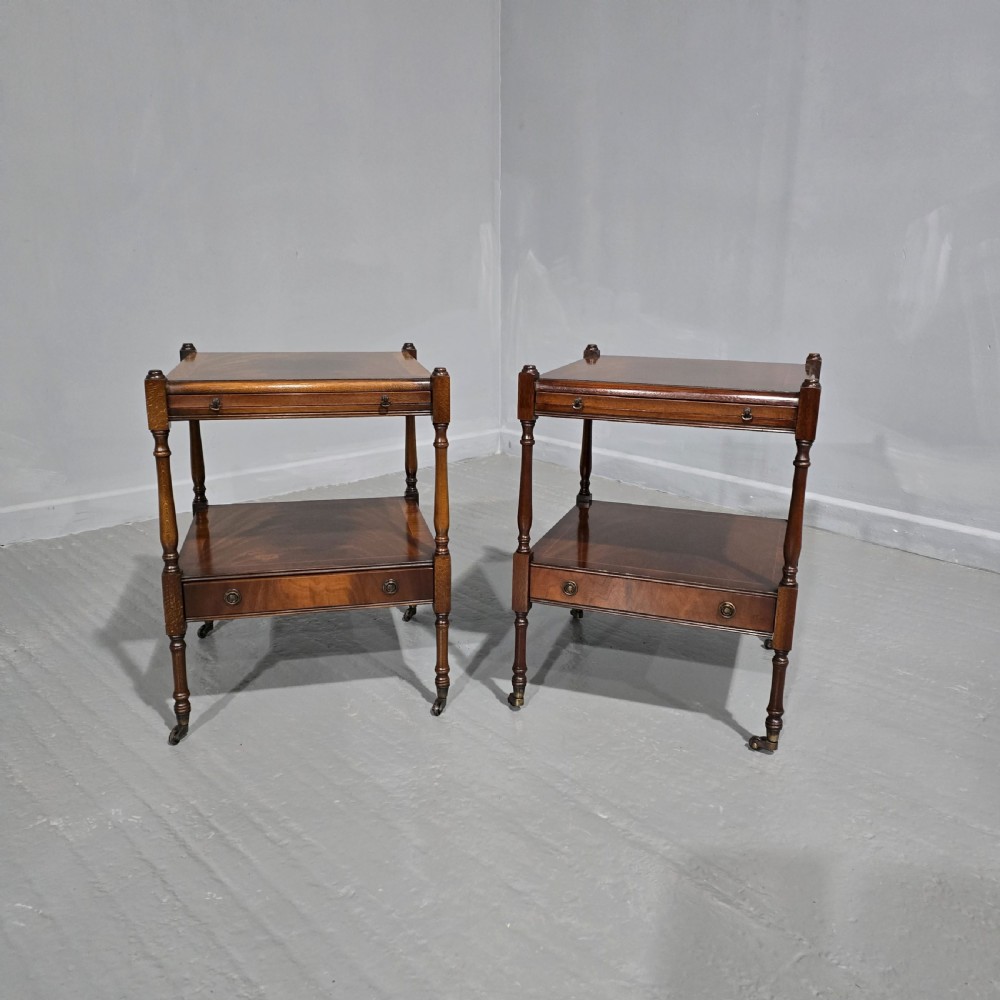 Pair Regency Style Lamp Tables
