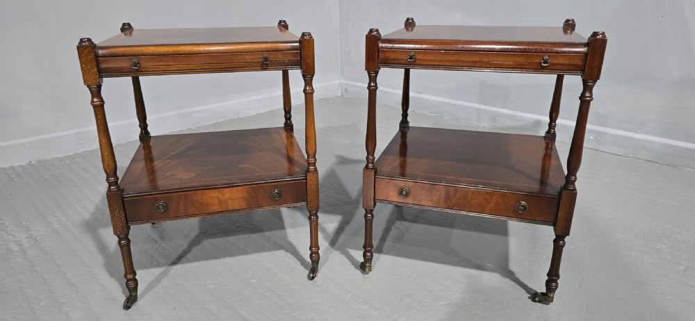 Pair Regency Style Lamp Tables View II