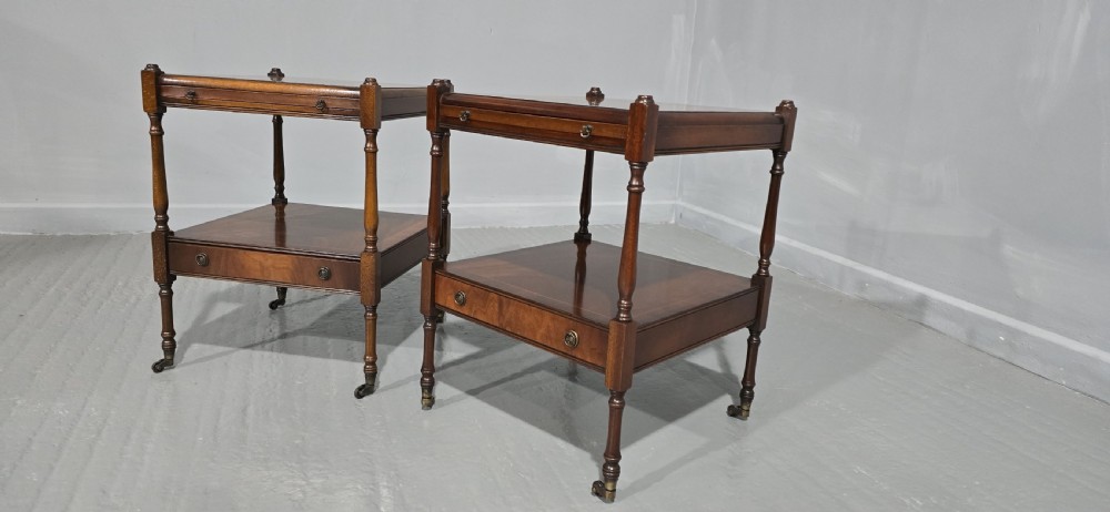 Pair Regency Style Lamp Tables View III