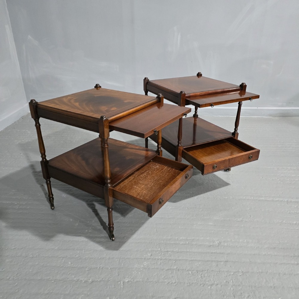 Pair Regency Style Lamp Tables View V