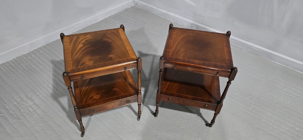 Pair Regency Style Lamp Tables View VI