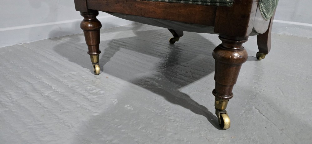 Early Victorian Mahogany Library Armchair View IV