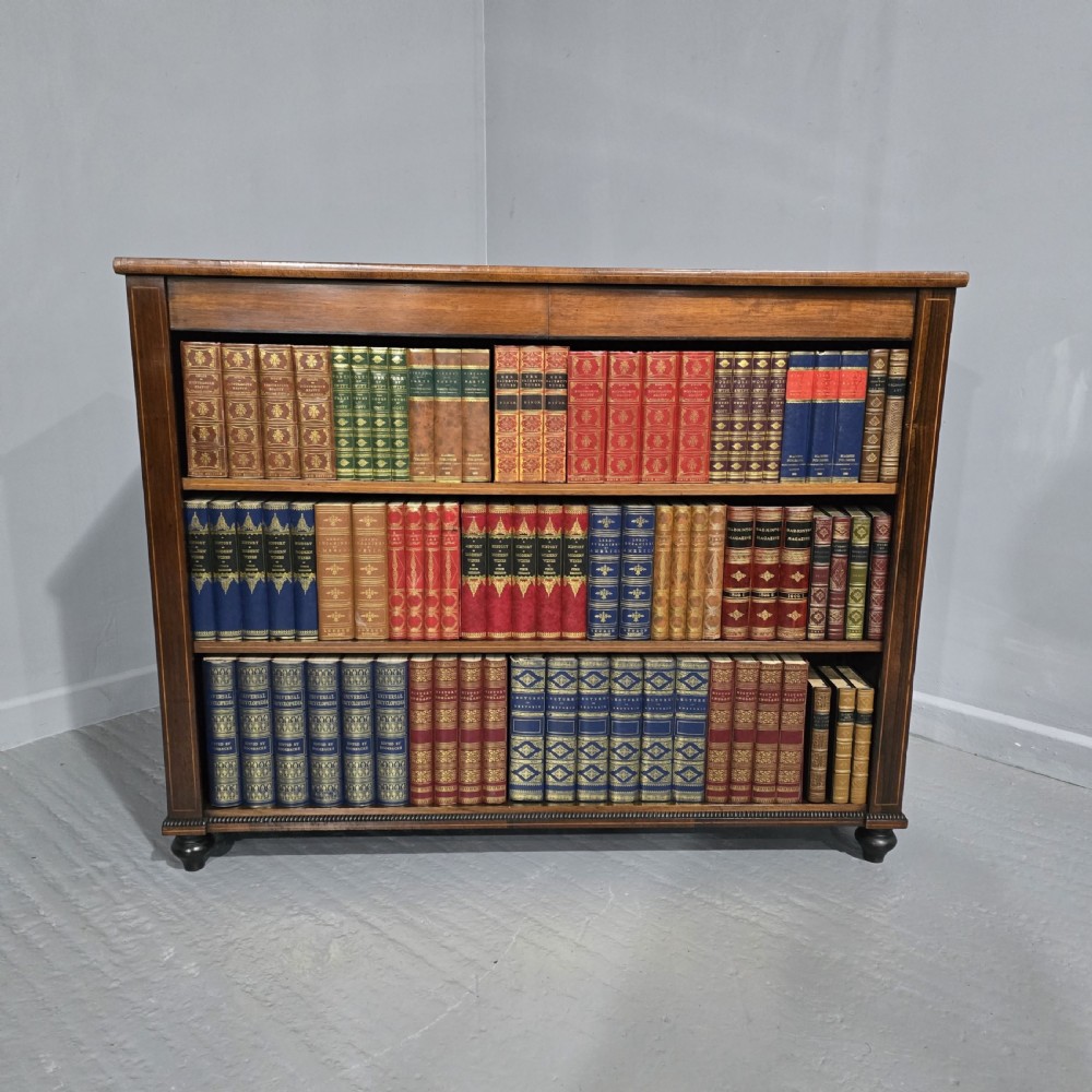 Regency Rosewood Open Adjustable Library Bookcase View III